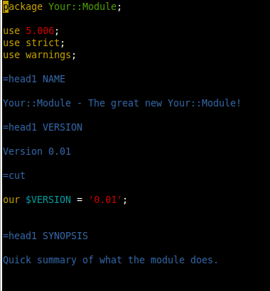 Introduction To Writing Perl Documentation